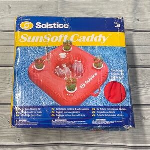 Swim Solstice Sunset Inflatable Pool Drink Caddy